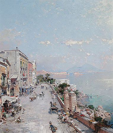 Posilipo, Naples, n.d. | Unterberger | Giclée Canvas Print