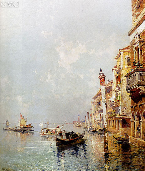 Canale della Giudecca, c.1895/00 | Unterberger | Giclée Canvas Print