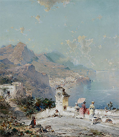 Amalfi, Gulf of Salerno, n.d. | Unterberger | Giclée Canvas Print