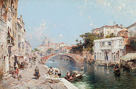 Canal in Venice, undated | Unterberger | Giclée Canvas Print