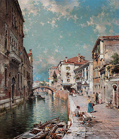 Unterberger | Rio Tiorado, Venice, c.1894/95 | Giclée Canvas Print