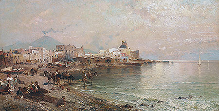 Torre del Greco, Bay of Naples, undated | Unterberger | Giclée Canvas Print