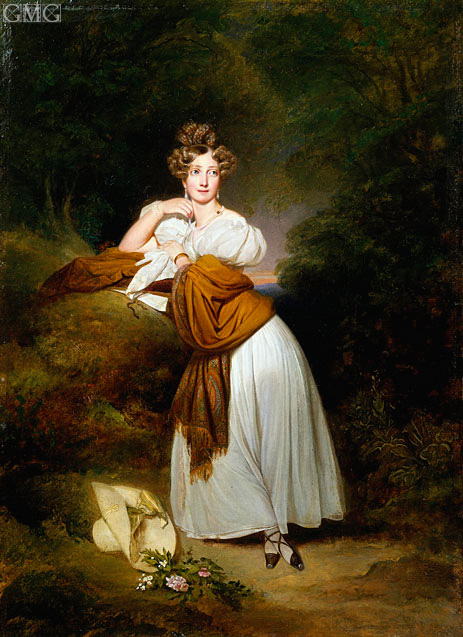 Franz Xaver Winterhalter | Portrait of Sophie Guillemette, Grand Duchess of Baden, 1831 | Giclée Leinwand Kunstdruck