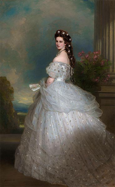 Empress Elizabeth of Austria, 1865 | Franz Xaver Winterhalter | Giclée Canvas Print