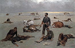What an Unbranded Cow Has Cost, 1895 by Frederic Remington | Art Print