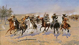 A Dash for the Timber, 1889 by Frederic Remington | Canvas Print
