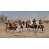 A Dash for the Timber | Frederic Remington