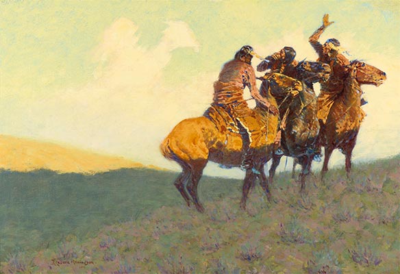 Frederic Remington | With the Eye of the Mind, 1908 | Giclée Canvas Print