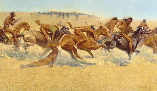 Indian Warfare, 1908 | Frederic Remington | Giclée Canvas Print