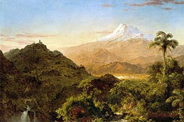 South American Landscape, 1856 von Frederic Edwin Church | Leinwand Kunstdruck