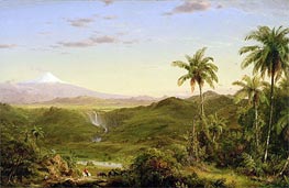 Cotopaxi, 1855 von Frederic Edwin Church | Leinwand Kunstdruck