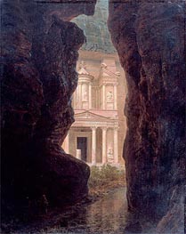 El Khasne, Petra, 1874 von Frederic Edwin Church | Leinwand Kunstdruck