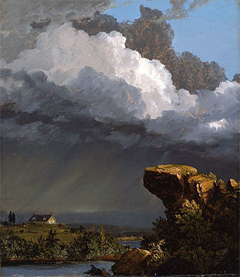 A Passing Storm, 1849 | Frederic Edwin Church | Giclée Leinwand Kunstdruck