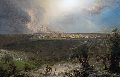Jerusalem from the Mount of Olives, 1870 | Frederic Edwin Church | Giclée Canvas Print