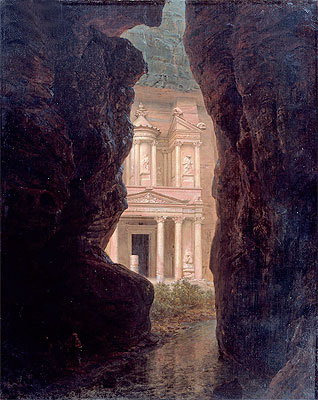 Frederic Edwin Church | El Khasne, Petra, 1874 | Giclée Leinwand Kunstdruck