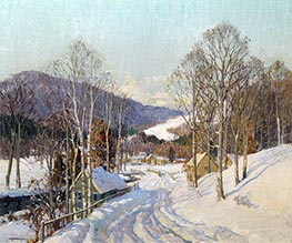 Februarmorgen (New Hampshire), n.d. von Frederick J. Mulhaupt | Leinwand Kunstdruck