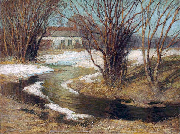 Haus an einem Bach, n.d. | Frederick J. Mulhaupt