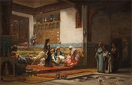 Moorish Interior, c.1875/79 by Frederick Arthur Bridgman | Canvas Print