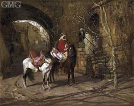 Frederick Arthur Bridgman | Horseman in a Courtyard, 1889 | Giclée Canvas Print