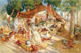 Frederick Arthur Bridgman | Market Scene, 1923 | Giclée Canvas Print