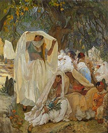 Frederick Arthur Bridgman | The Day of the Prophet at Blidah, Algeria | Giclée Canvas Print