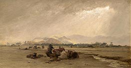 A Halt at the Biskra Oasis, 1879 by Frederick Arthur Bridgman | Art Print