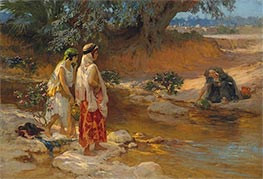 An den Ufern des Wadi, n.d. von Frederick Arthur Bridgman | Kunstdruck