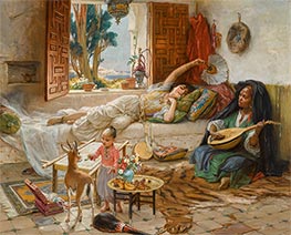 Frederick Arthur Bridgman | Afternoon Rest, Algiers | Giclée Canvas Print