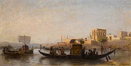 Frederick Arthur Bridgman | Funeral of a Mummy on the Nile | Giclée Canvas Print