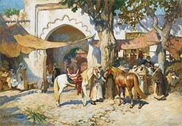 In the souk. Algiers, undated by Frederick Arthur Bridgman | Canvas Print