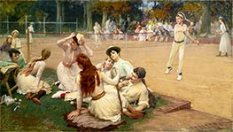 Lawn Tennis Club, 1891 by Frederick Arthur Bridgman | Canvas Print