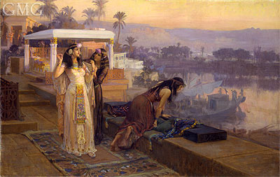 Kleopatra auf den Terrassen von Philae, 1896 | Frederick Arthur Bridgman