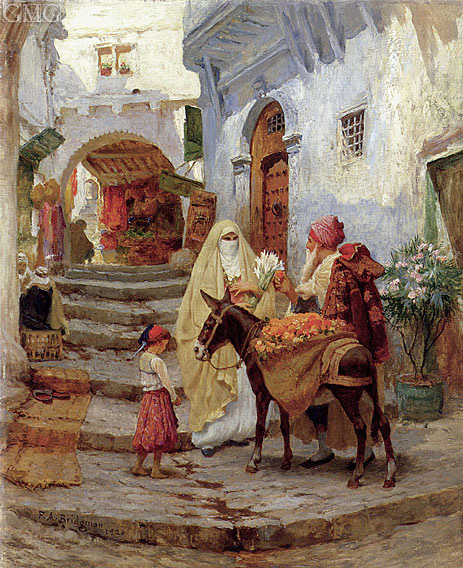 Die Orangenverkäuferin, 1920 | Frederick Arthur Bridgman