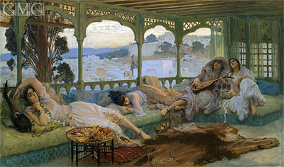 The Silence of the Night: Alger, b.1895 | Frederick Arthur Bridgman | Giclée Canvas Print