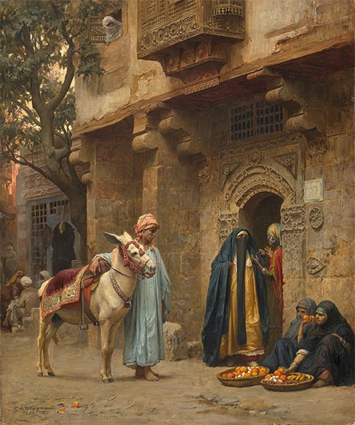 A Cairo Street, 1878 | Frederick Arthur Bridgman | Giclée Canvas Print