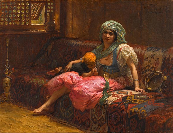 Tender Moments, 1875 | Frederick Arthur Bridgman | Giclée Canvas Print