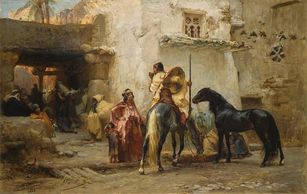 Street in Algeria, 1882 | Frederick Arthur Bridgman | Giclée Canvas Print