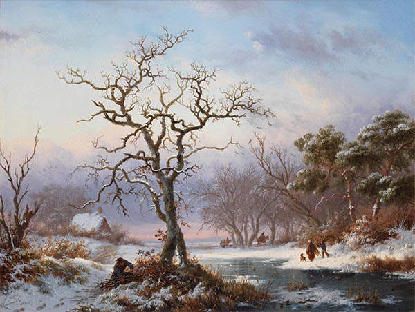 Winter, 1853 | Kruseman | Giclée Canvas Print