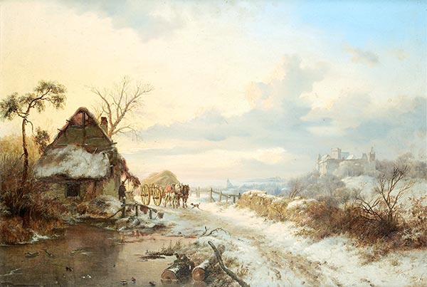 Returning Home, 1846 | Kruseman | Giclée Canvas Print