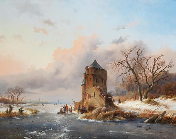 A Winter's Evening, 1846 | Kruseman