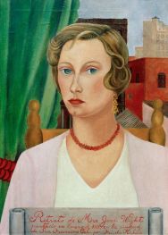 Portrait of Mrs. Jean Wight, 1931 by Frida Kahlo | Canvas Print