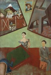 Pancho Villa und Adelita, 1926 by Frida Kahlo | Canvas Print