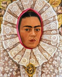Self-portrait (for Samuel Fastlicht, 1948 by Frida Kahlo | Giclée Canvas Print