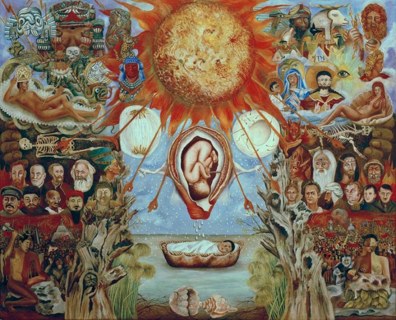 Moses oder Der SchÃÂ¶pfungskern, 1945 | Frida Kahlo | Giclée Leinwand-Kunstdruck