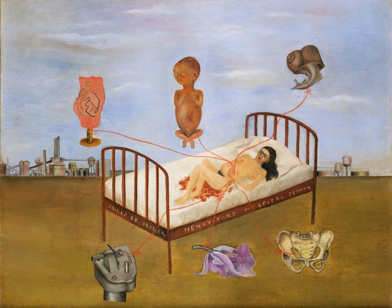 Henry Ford Hospital or the Flying Bed, 1932 | Frida Kahlo | Giclée Canvas Print