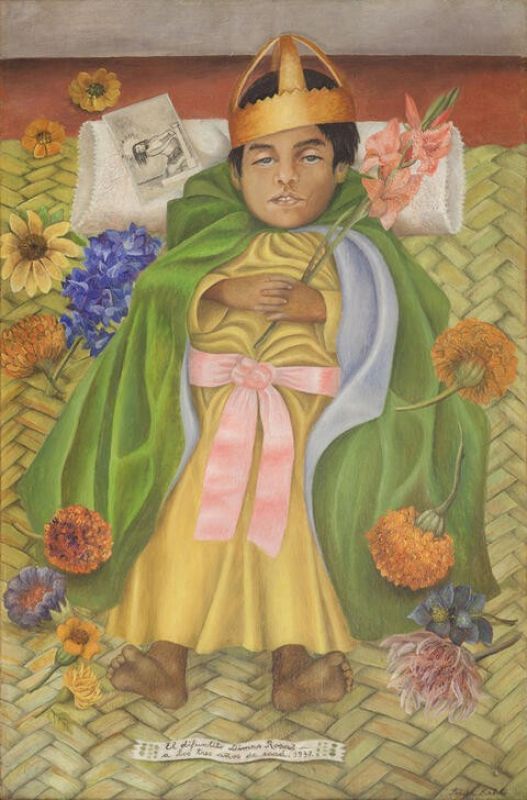 The dead Dimas Rosas at the age of three, 1937 | Frida Kahlo | Giclée Canvas Print