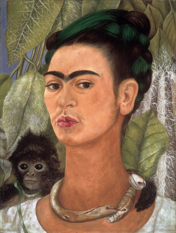 Self-Portrait with Monkey, 1938 | Frida Kahlo | Giclée Canvas Print