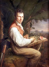 Portrait of Alexander von Humboldt, 1806 von Friedrich Georg Weitsch | Leinwand Kunstdruck