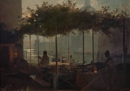 Moonlit Night in Venice, c.1855/56 by Friedrich Nerly | Canvas Print