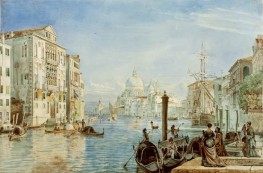 Canal Grande with Palazzo Cavallo-Franchetti, ..., c.1838/39 by Friedrich Nerly | Paper Art Print